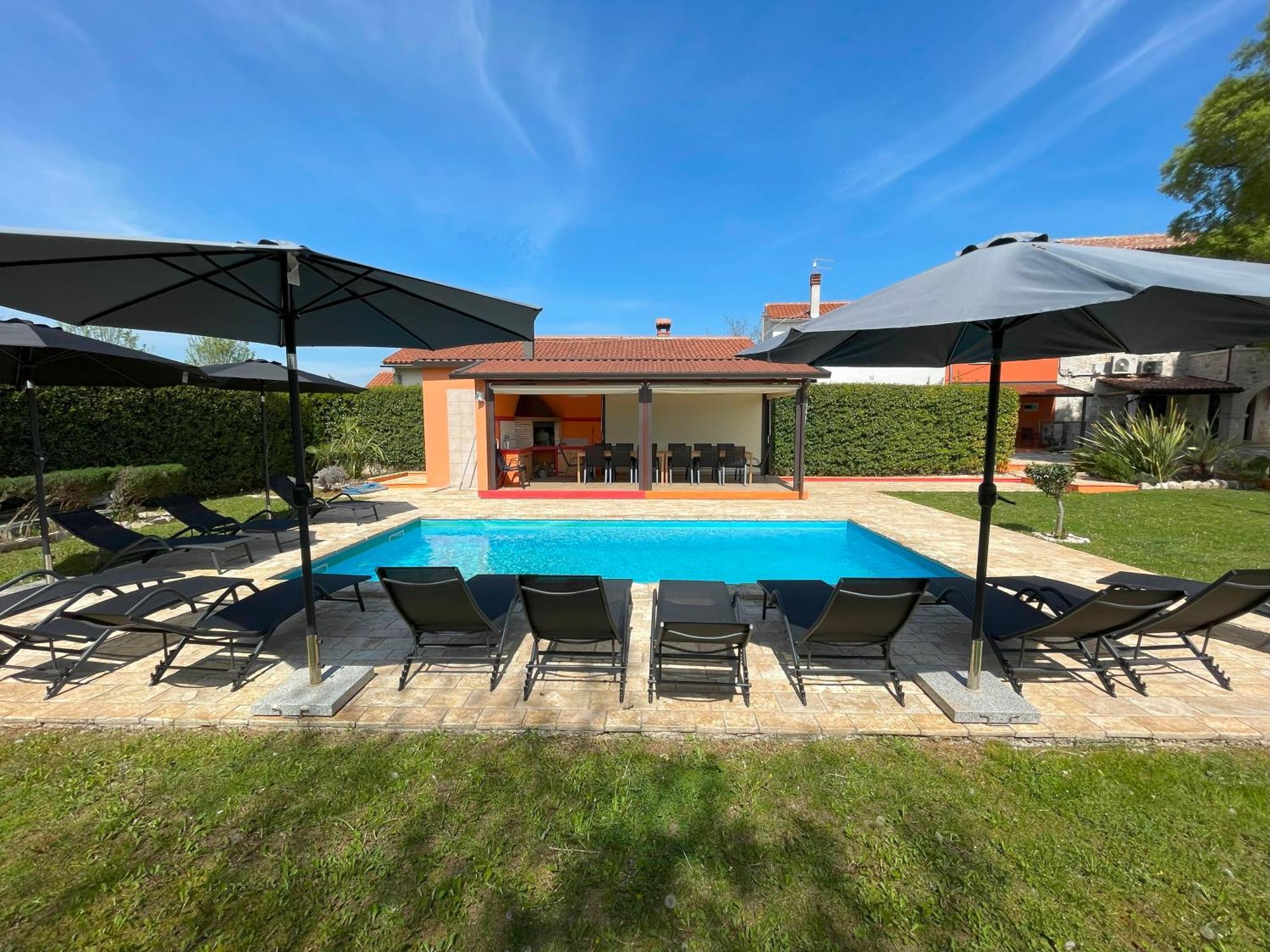 Villa Antonci-18, Pool, 3 Houses, Jacuzzi, Private Territory Antonci  Dış mekan fotoğraf